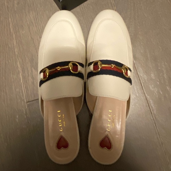 Gucci Princeton Leather Slipper White Size 38 - Picture 2 of 9